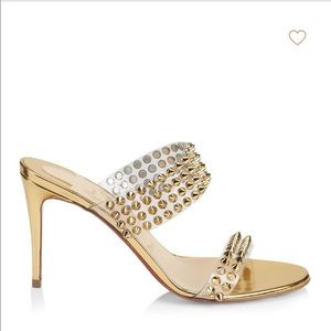 Christian louboutin spikes only sandal sz. 37